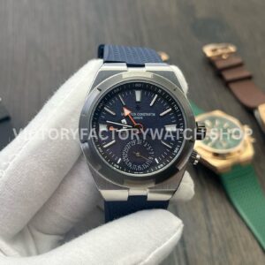 MKF Factory Vacheron Constantin Overseas Dual Time 7910V000T-B922 Rubber Strap Gray Blue Dial (5) MKF Factory Vacheron Constantin Overseas Dual Time 7910V 000T B922 41mm rubber strap gray blue dial replica watch