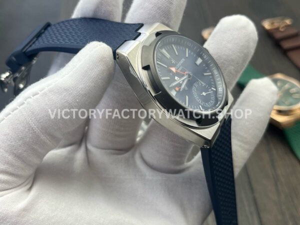 MKF Factory Vacheron Constantin Overseas Dual Time 7910V/000T-B922 41mm Rubber Strap Gray Blue Dial