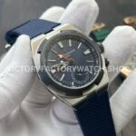 MKF Factory Vacheron Constantin Overseas Dual Time 7910V/000T-B922 41mm Rubber Strap Gray Blue Dial