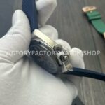 MKF Factory Vacheron Constantin Overseas Dual Time 7910V/000T-B922 41mm Rubber Strap Gray Blue Dial