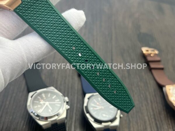 MKF Factory Vacheron Constantin Overseas Dual Time 7920V210R-B965 Rubber Strap Rose Gold Green Dial (4) MKF Factory Vacheron Constantin Overseas Dual Time 7920V/210R-B965 41mm Rose Gold Rubber Strap Green Dial