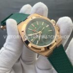 MKF Factory Vacheron Constantin Overseas Dual Time 7920V210R-B965 Rubber Strap Rose Gold Green Dial (5) MKF Factory Vacheron Constantin Overseas Dual Time 7920V/210R-B965 41mm Rose Gold Rubber Strap Green Dial