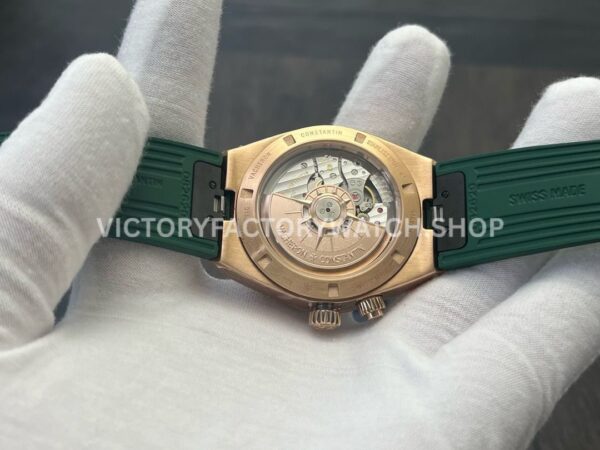 MKF Factory Vacheron Constantin Overseas Dual Time 7920V210R-B965 Rubber Strap Rose Gold Green Dial (6) MKF Factory Vacheron Constantin Overseas Dual Time 7920V/210R-B965 41mm Rose Gold Rubber Strap Green Dial