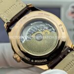MKS Factory Vacheron Constantin Fiftysix 4000E 40mm Rose Gold Leather Strap Arabic Numerals Black Dial (4) MKS Factory Vacheron Constantin Fiftysix 4000E 40mm Rose Gold Leather Strap Arabic Numerals Black Dial