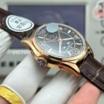MKS Factory Vacheron Constantin Fiftysix 4000E 40mm Rose Gold Leather Strap Arabic Numerals Black Dial (8) MKS Factory Vacheron Constantin Fiftysix 4000E 40mm Rose Gold Leather Strap Arabic Numerals Black Dial