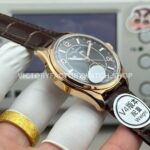 MKS Factory Vacheron Constantin Fiftysix 4000E 40mm Rose Gold Leather Strap Arabic Numerals Black Dial (9) MKS Factory Vacheron Constantin Fiftysix 4000E 40mm Rose Gold Leather Strap Arabic Numerals Black Dial