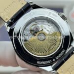 MKS Factory Vacheron Constantin Fiftysix 4000E000A-B439 40mm Steel Leather Strap Arabic Numerals Silver Dial (8) MKS Factory Vacheron Constantin Fiftysix 4000E/000A-B439 40mm Steel Leather Strap Arabic Numerals Silver Dial