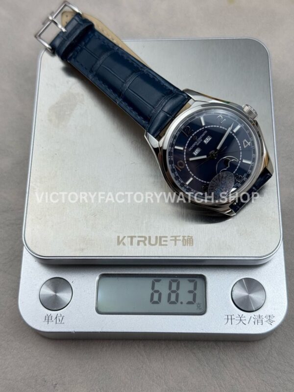 MKS Factory Vacheron Constantin Fiftysix 4000E000A-B548 40mm Steel Leather Strap Arabic Numerals Blue Dial (1) MKS Factory Vacheron Constantin Fiftysix 4000E/000A-B548 40mm Steel Leather Strap Arabic Numerals Blue Dial
