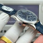MKS Factory Vacheron Constantin Fiftysix 4000E000A-B548 40mm Steel Leather Strap Arabic Numerals Blue Dial (7) MKS Factory Vacheron Constantin Fiftysix 4000E/000A-B548 40mm Steel Leather Strap Arabic Numerals Blue Dial