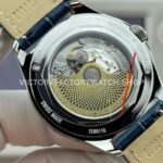 MKS Factory Vacheron Constantin Fiftysix 4000E000A-B548 40mm Steel Leather Strap Arabic Numerals Blue Dial (9) MKS Factory Vacheron Constantin Fiftysix 4000E/000A-B548 40mm Steel Leather Strap Arabic Numerals Blue Dial