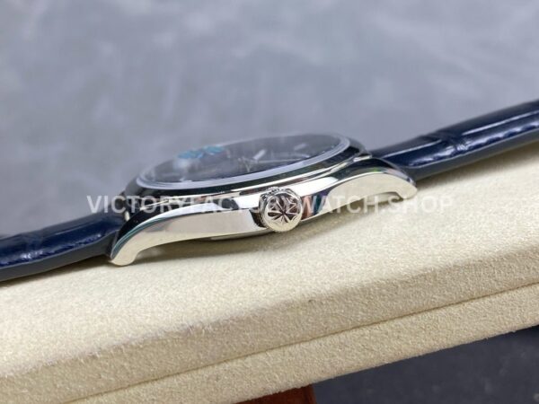 MKS Factory Vacheron Constantin Fiftysix 4600E000A-B487 40mm Steel Leather Strap Arabic Nu (1) MKS Factory Vacheron Constantin Fiftysix 4600E/000A-B487 40mm Steel Leather Strap Arabic Numerals Blue Dial