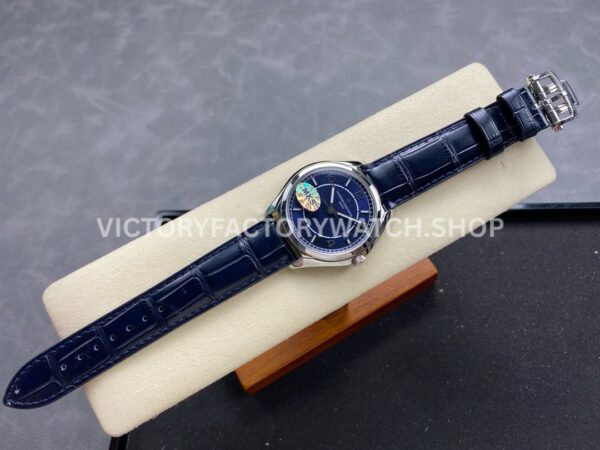 MKS Factory Vacheron Constantin Fiftysix 4600E000A-B487 40mm Steel Leather Strap Arabic Nu ( (3) MKS Factory Vacheron Constantin Fiftysix 4600E/000A-B487 40mm Steel Leather Strap Arabic Numerals Blue Dial