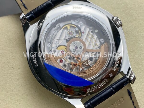 MKS Factory Vacheron Constantin Fiftysix 4600E000A-B487 40mm Steel Leather Strap Arabic Nu ( (4) MKS Factory Vacheron Constantin Fiftysix 4600E/000A-B487 40mm Steel Leather Strap Arabic Numerals Blue Dial