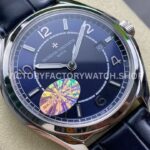 MKS Factory Vacheron Constantin Fiftysix 4600E000A-B487 40mm Steel Leather Strap Arabic Nu ( (8) MKS Factory Vacheron Constantin Fiftysix 4600E/000A-B487 40mm Steel Leather Strap Arabic Numerals Blue Dial