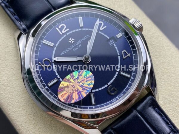 MKS Factory Vacheron Constantin Fiftysix 4600E000A-B487 40mm Steel Leather Strap Arabic Nu ( (8) MKS Factory Vacheron Constantin Fiftysix 4600E/000A-B487 40mm Steel Leather Strap Arabic Numerals Blue Dial