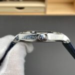MKS Factory Vacheron Constantin Overseas 47040000A-9008 Leather Strap Arabic Numerals Blue Dial (5) MKS Factory Vacheron Constantin Overseas 47040/000A-9008 Leather Strap Arabic Numerals Blue Dial
