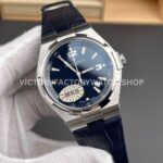 MKS Factory Vacheron Constantin Overseas 47040000A-9008 Leather Strap Arabic Numerals Blue Dial (8) MKS Factory Vacheron Constantin Overseas 47040/000A-9008 Leather Strap Arabic Numerals Blue Dial