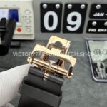 MKS Factory Vacheron Constantin Overseas 47040/000R-9666 Rose Gold Rubber Strap Arabic Numerals Brown Dial