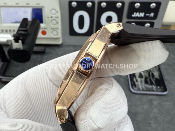 MKS Factory Vacheron Constantin Overseas 47040/000R-9666 Rose Gold Rubber Strap Arabic Numerals Brown Dial