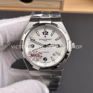 MKS Factory Vacheron Constantin Overseas 47040B01A-9093 Full Steel Arabic Numerals White Dial (5) MKS Factory Vacheron Constantin Overseas 47040 B01A 9093 full steel Arabic numerals white dial replica watch