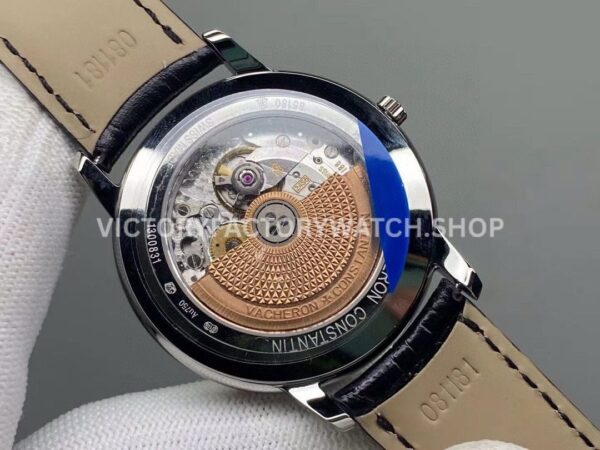 MKS Factory Vacheron Constantin Patrimony 85180/000G-9230 40mm Steel Leather Strap White Dial