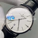 MKS Factory Vacheron Constantin Patrimony 85180/000G-9230 40mm Steel Leather Strap White Dial