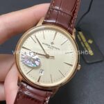 MKS Factory Vacheron Constantin Patrimony 85180-000R-9248 40mm Rose Gold Leather Strap White Dia (4) MKS Factory Vacheron Constantin Patrimony 85180/000R-9248 40mm Rose Gold Leather Strap White Dial