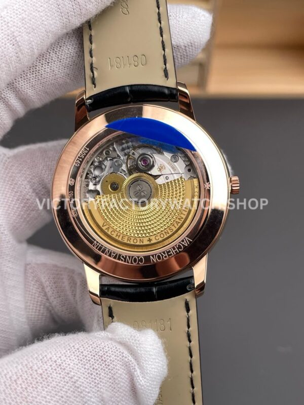 MKS Factory Vacheron Constantin Patrimony 85180000R-9166 40mm Rose Gold Leather Strap Black Dial (3) MKS Factory Vacheron Constantin Patrimony 85180/000R-9166 40mm Rose Gold Leather Strap Black Dial