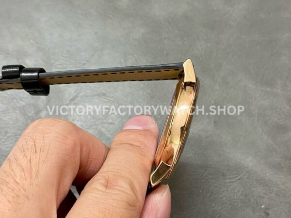 MKS Factory Vacheron Constantin Patrimony 85180000R-B515 40mm Rose Gold Leather Strap Blue Dial ( (6) MKS Factory Vacheron Constantin Patrimony 85180/000R-B515 40mm Rose Gold Leather Strap Blue Dial