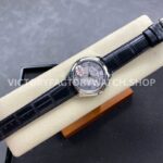 MKS Factory Vacheron Constantin Fiftysix 4600E/000A-B442 40mm Steel Leather Strap Arabic Numerals Silver Dial