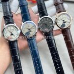 MKS Factory Vacheron Constantin Traditionnelle Complete Calendar 4010T/000G-B740 41mm White Gold Leather Strap Grey Dial