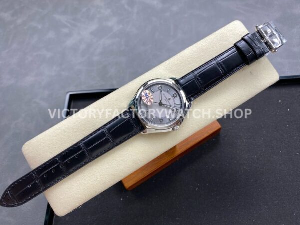 MKS Factory Vacheron Constantin Fiftysix 4600E/000A-B442 40mm Steel Leather Strap Arabic Numerals Silver Dial