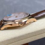 MKS Factory Vacheron Constantin Fiftysix 4600E/000R-B441 40mm Rose gold Leather Strap Arabic Numerals Silver Dial