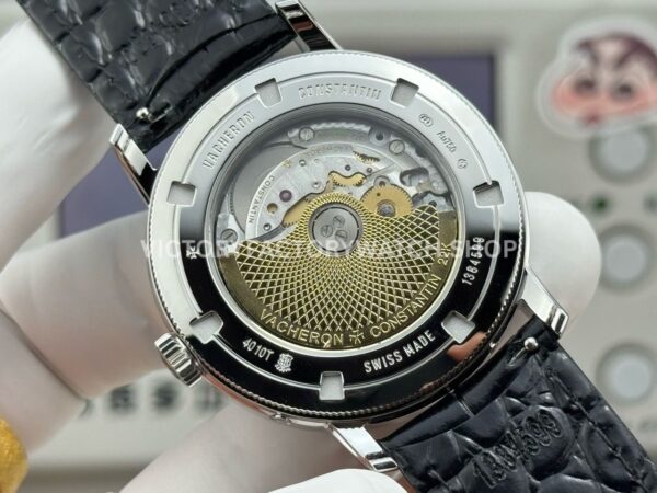 MKS Factory Vacheron Constantin Traditionnelle Complete Calendar 4010T/000G-B740 41mm White Gold Leather Strap Grey Dial
