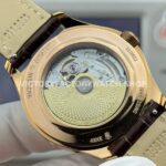 MKS Factory Vacheron Constantin Fiftysix 4000E/000R-B065 40mm Rose Gold Leather Strap Arabic Numerals Brown Black Dial