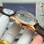 MKS Factory Vacheron Constantin Fiftysix 4000E/000R-B438 40mm Rose Gold Brown Leather Strap Arabic Numerals Silver Dial