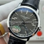 MKS Factory Vacheron Constantin Traditionnelle Complete Calendar 4010T/000G-B740 41mm White Gold Leather Strap Grey Dial