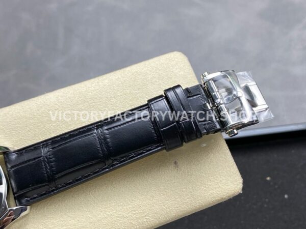 MKS Factory Vacheron Constantin Fiftysix 4600E/000A-B442 40mm Steel Leather Strap Arabic Numerals Silver Dial