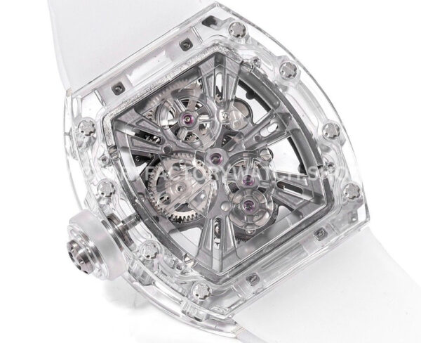 MS Factory Richard Mille RM 27-03 44mm Synthetic Sapphire Emulsion Rubber Strap Skeletonized Dial (3) MS Factory Richard Mille RM 27-03 44mm Synthetic Sapphire Emulsion Rubber Strap Skeletonized Dial