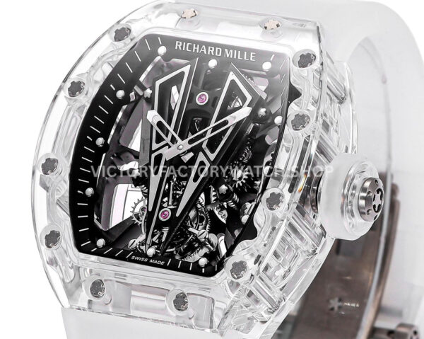 MS Factory Richard Mille RM 27-03 44mm Synthetic Sapphire Emulsion Rubber Strap Skeletonized Dial (5) MS Factory Richard Mille RM 27-03 44mm Synthetic Sapphire Emulsion Rubber Strap Skeletonized Dial