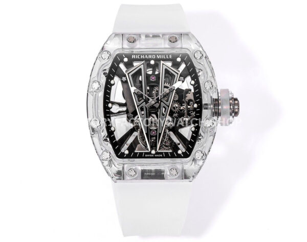 MS Factory Richard Mille RM 27-03 44mm Synthetic Sapphire Emulsion Rubber Strap Skeletonized Dial (7) MS Factory Richard Mille RM 27-03 synthetic sapphire emulsion rubber strap skeletonized dial