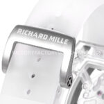 MS Factory Richard Mille RM 52-01 44mm Synthetic Sapphire Emulsion Rubber Strap Skeletonized Skull Black Dial