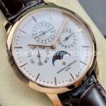 MX Factory Vacheron Constantin Patrimony 43175000R-9687 41mm Rose Gold Leather Strap Silver Dial ( MX Factory Vacheron Constantin Patrimony 43175/000R-9687 41mm Rose Gold Leather Strap Silver Dial