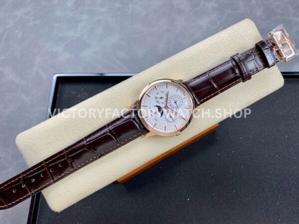 MX Factory Vacheron Constantin Patrimony 43175000R-9687 41mm Rose Gold Leather Strap Silver Dial ( (3) MX Factory Vacheron Constantin Patrimony 43175/000R-9687 41mm Rose Gold Leather Strap Silver Dial