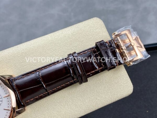 MX Factory Vacheron Constantin Patrimony 43175000R-9687 41mm Rose Gold Leather Strap Silver Dial ( (4) MX Factory Vacheron Constantin Patrimony 43175/000R-9687 41mm Rose Gold Leather Strap Silver Dial