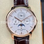 MX Factory Vacheron Constantin Patrimony 43175000R-9687 41mm Rose Gold Leather Strap Silver Dial ( (5) MX Factory Vacheron Constantin Patrimony 43175 000R 9687 41mm rose gold leather strap silver dial replica watch
