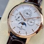 MX Factory Vacheron Constantin Patrimony 43175000R-9687 41mm Rose Gold Leather Strap Silver Dial ( (7) MX Factory Vacheron Constantin Patrimony 43175/000R-9687 41mm Rose Gold Leather Strap Silver Dial