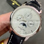 MX Factory Vacheron Constantin Patrimony 43175/000P-B190 41mm Steel Leather Strap Silver Dial