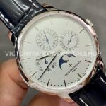MX Factory Vacheron Constantin Patrimony 43175/000P-B190 41mm Steel Leather Strap Silver Dial