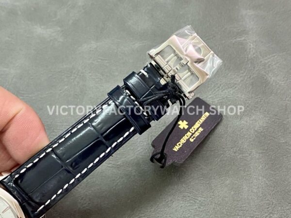 MX Factory Vacheron Constantin Patrimony 43175/000P-B190 41mm Steel Leather Strap Silver Dial